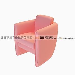 3D單人沙發(fā)模型