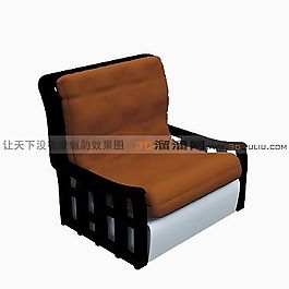 3D單人沙發(fā)模型