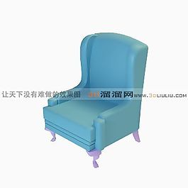 3D單人沙發(fā)模型