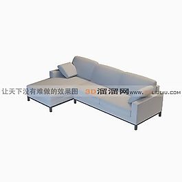 3D多人沙發(fā)模型