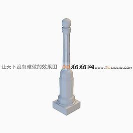 3D草坪燈模型