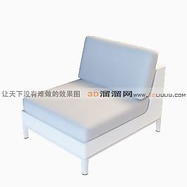 3D單人沙發(fā)模型