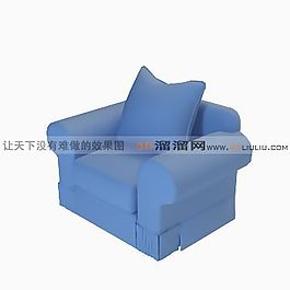 3D單人沙發(fā)模型