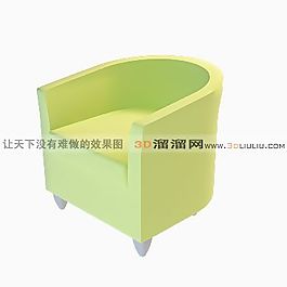3D單人沙發(fā)模型