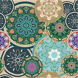 花紋圖案矢量圖