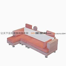 3D多人沙發(fā)模型