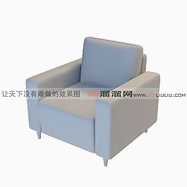 3D單人沙發(fā)模型