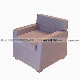 3D單人沙發(fā)模型