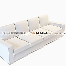 3D多人沙發(fā)模型