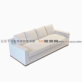 3D多人沙發(fā)模型