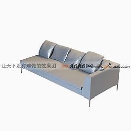 3D沙發(fā)床模型