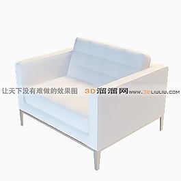 3D單人沙發(fā)模型