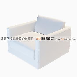 3D單人沙發(fā)模型