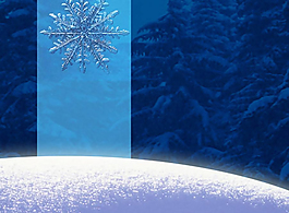 冬天雪花PPT模板