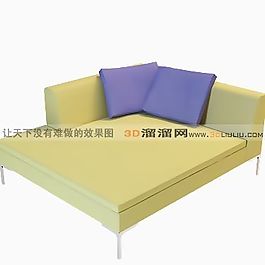 3D沙發(fā)床模型
