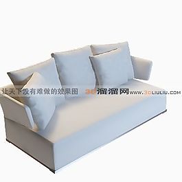 3D多人沙發(fā)模型