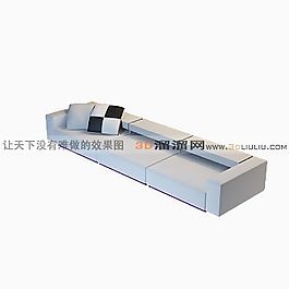 3D三人沙發(fā)模型