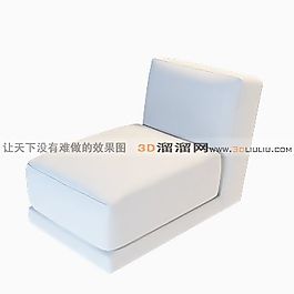 3D單人沙發(fā)模型