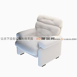 3D單人沙發(fā)模型