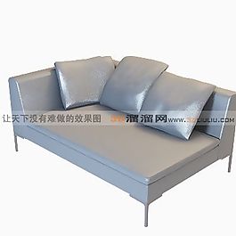 3D沙發(fā)床模型