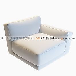 3D單人沙發(fā)模型
