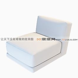 3D單人沙發(fā)模型