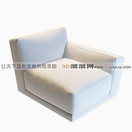 3D單人沙發(fā)模型