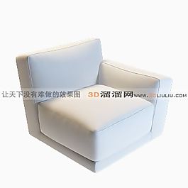 3D單人沙發(fā)模型