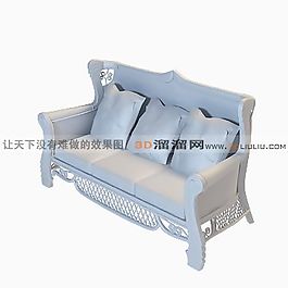 3D沙發(fā)長(zhǎng)椅模型