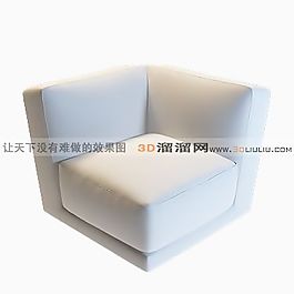 3D單人沙發(fā)模型