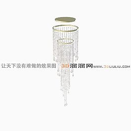 3D水晶吊燈模型