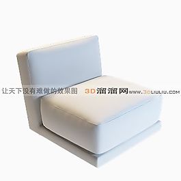 3D單人沙發(fā)模型