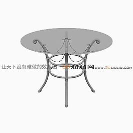 3D圓桌模型