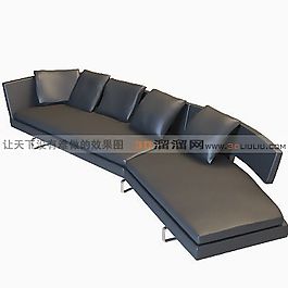 3D多人沙發(fā)模型
