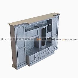 3D陳設(shè)柜模型