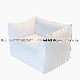 3D單人沙發(fā)模型