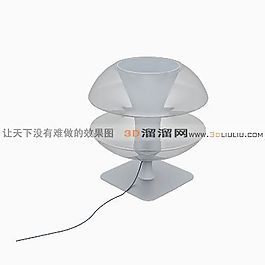 3D水晶臺(tái)燈模型