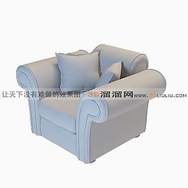 3D單人沙發(fā)模型
