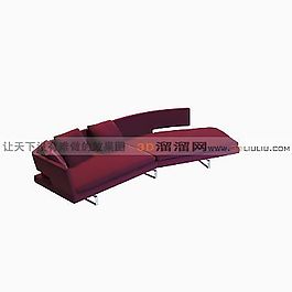3D多人沙發(fā)模型