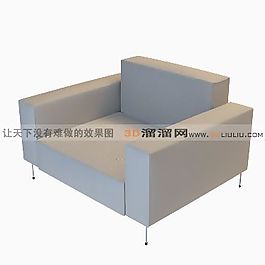 3D單人沙發(fā)模型