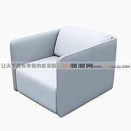 3D單人沙發(fā)模型