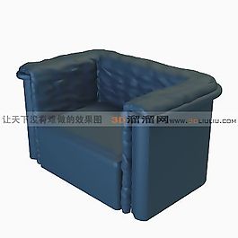 3D單人沙發(fā)模型