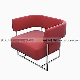 3D單人沙發(fā)模型