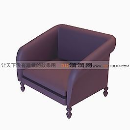 3D單人沙發(fā)模型