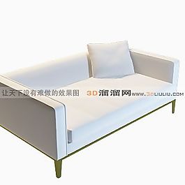 3D雙人沙發(fā)模型
