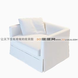 3D單人沙發(fā)模型
