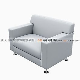3D單人沙發(fā)模型