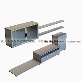 3D邊柜模型