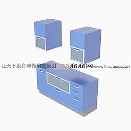 3D柜模型