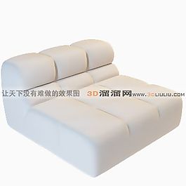 3D單人沙發(fā)模型